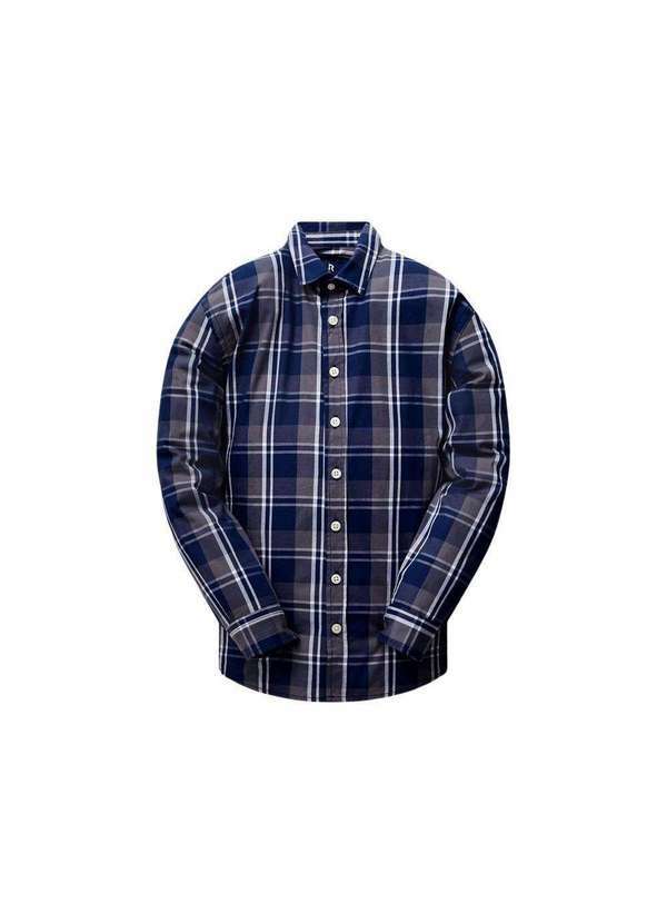 Reserva Mini - Camisa Mini Ml Tp Xadrez Jobim Reserva Mini Marinho