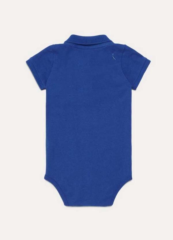 Reserva Mini - Polo Bb Macaquinho Piquet Básica Reserva Mini Carbono Az 3