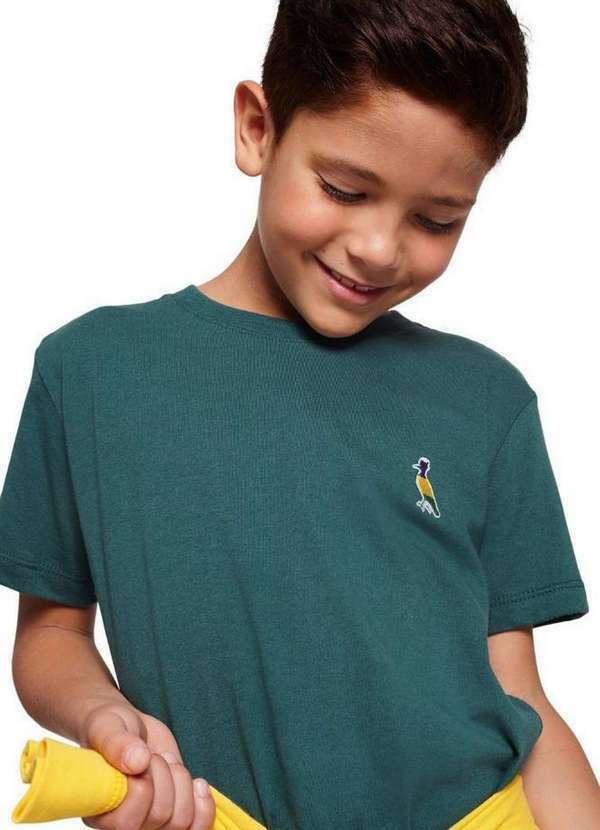 Reserva Mini - Camiseta Algodão Lisa Rsv Brasil Reserva Mini Verde Escuro