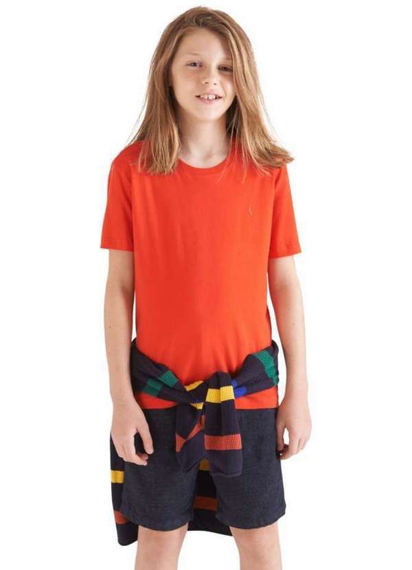 Reserva Mini - Camiseta Básica Pima Reserva Mini Vermelho