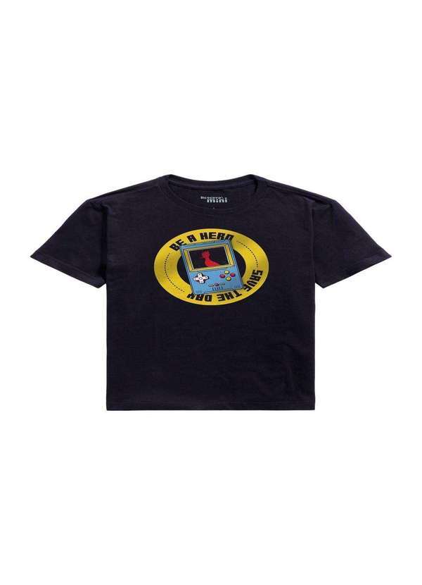 Reserva Mini - Camiseta Be a Hero Reserva Mini Preto