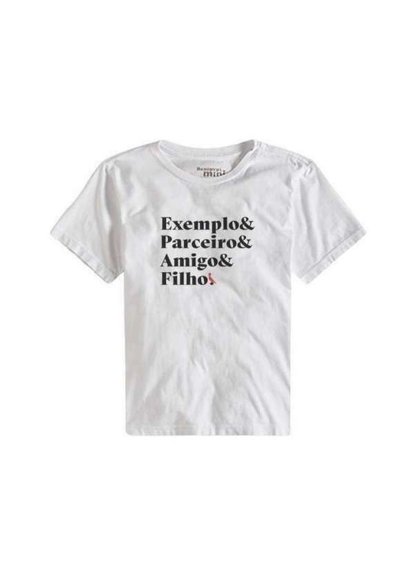 Reserva Mini - Camiseta Est Filho Reserva Mini Branco