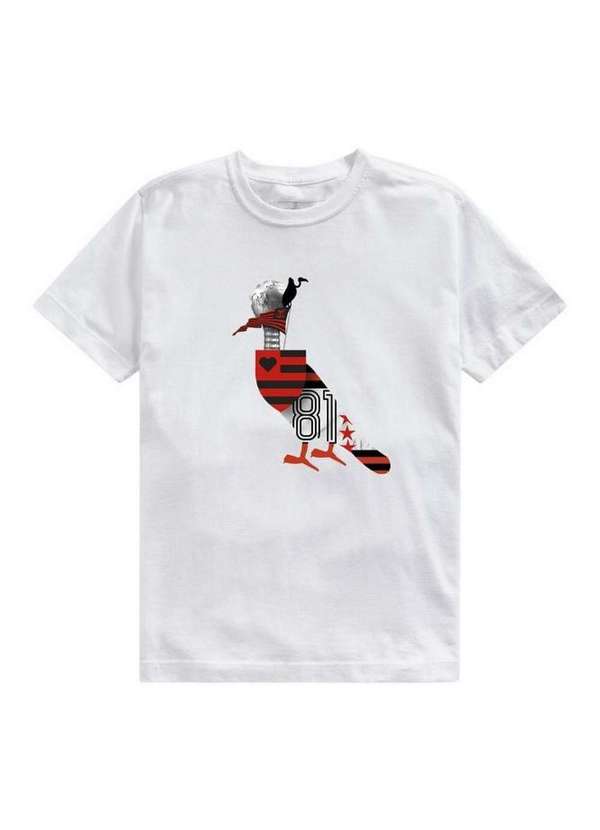 Reserva Mini - Camiseta Est Pica Pau Flamengo Reserva Mini Branco 3