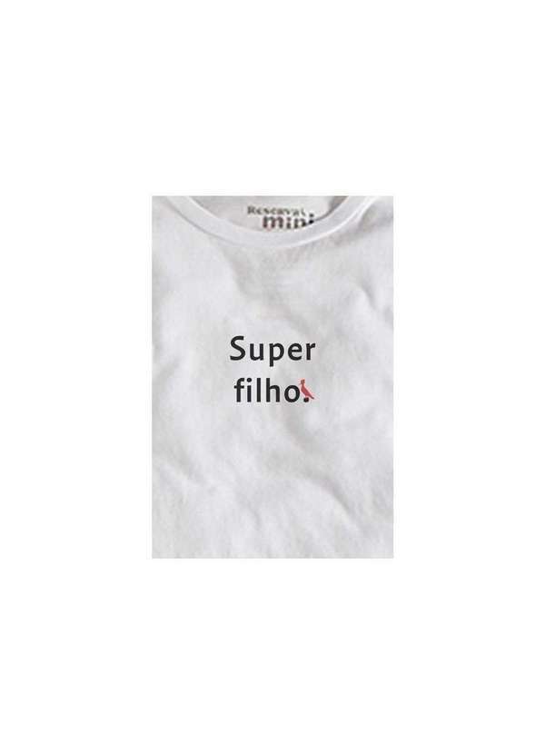 Reserva Mini - Camiseta Estampada Super Filho Reserva Mini Branco