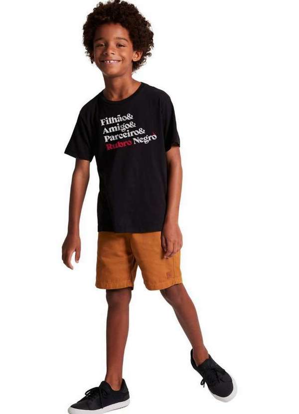 Reserva Mini - Camiseta Filhão Rubro Negro Reserva Mini Preto