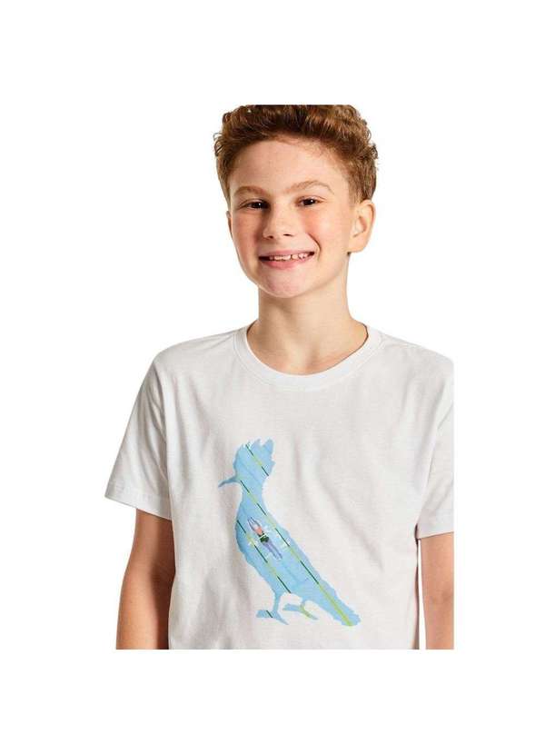 Reserva Mini - Camiseta Mini Est Pica Pau Natacao Reserva Mini Branco