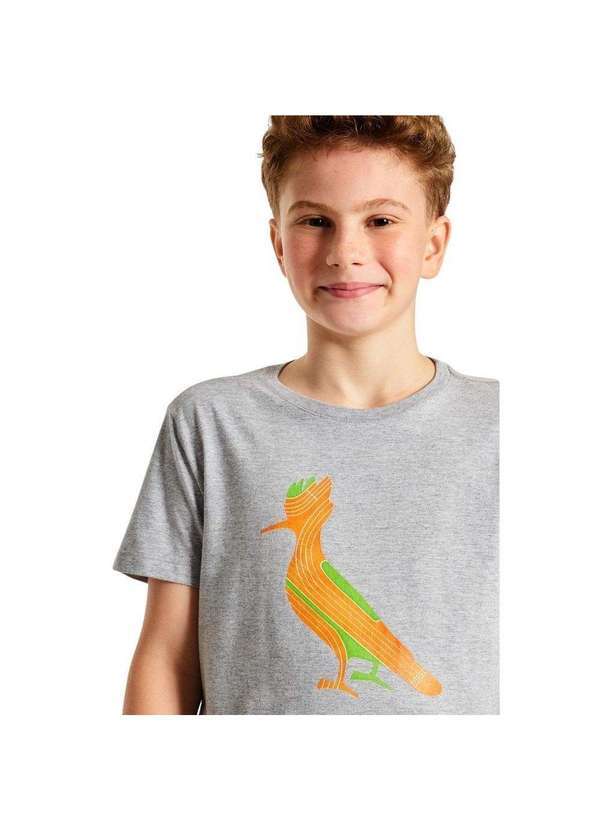 Reserva Mini - Camiseta Mini Est Pica Pau Pista Corrida Reserva Mini Cinza Mescla