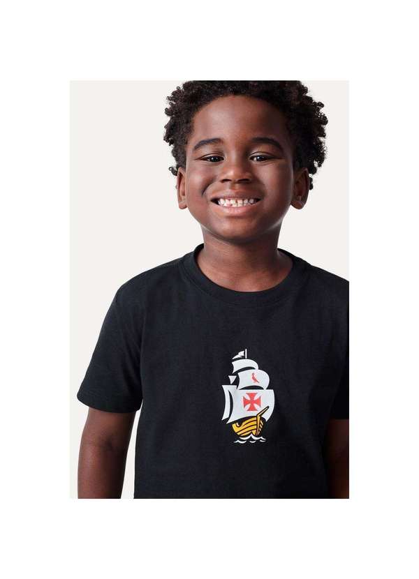 Reserva Mini - Camiseta Mini Estampada Vela Vasco Reserva Mini Preto 2