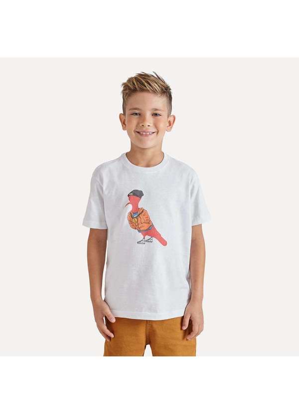 Reserva Mini - Camiseta Pica Pau Musica Reserva Mini Branco