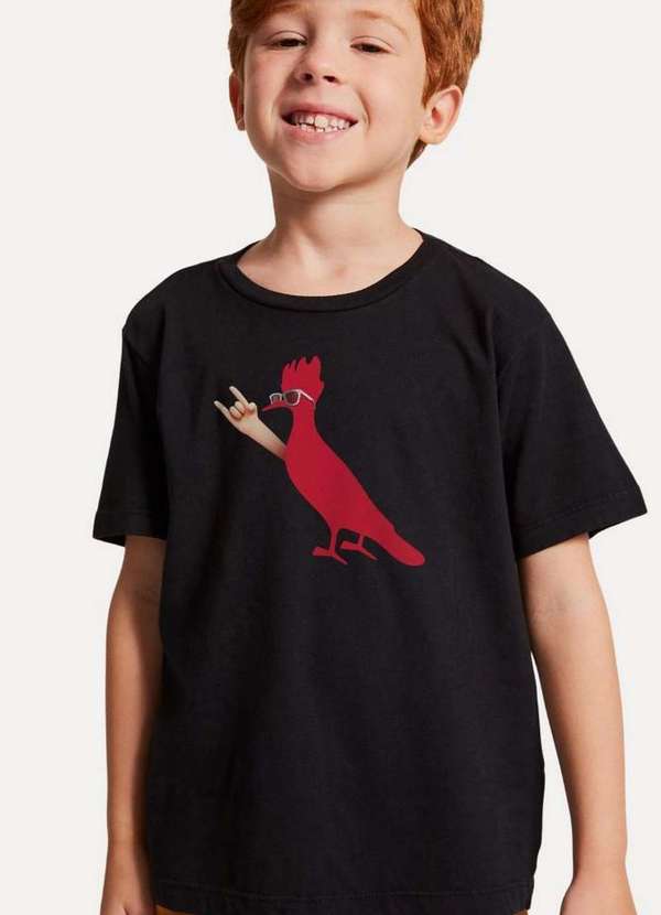 Reserva Mini - Camiseta Pica Pau Rockeiro Reserva Mini Preto 4