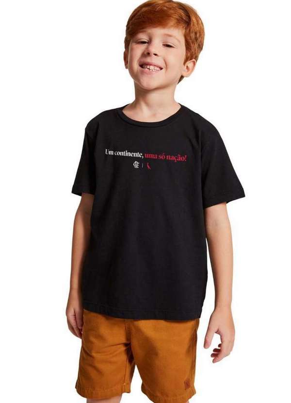 Reserva Mini - Camiseta Uma Só Nação Reserva Mini Preto