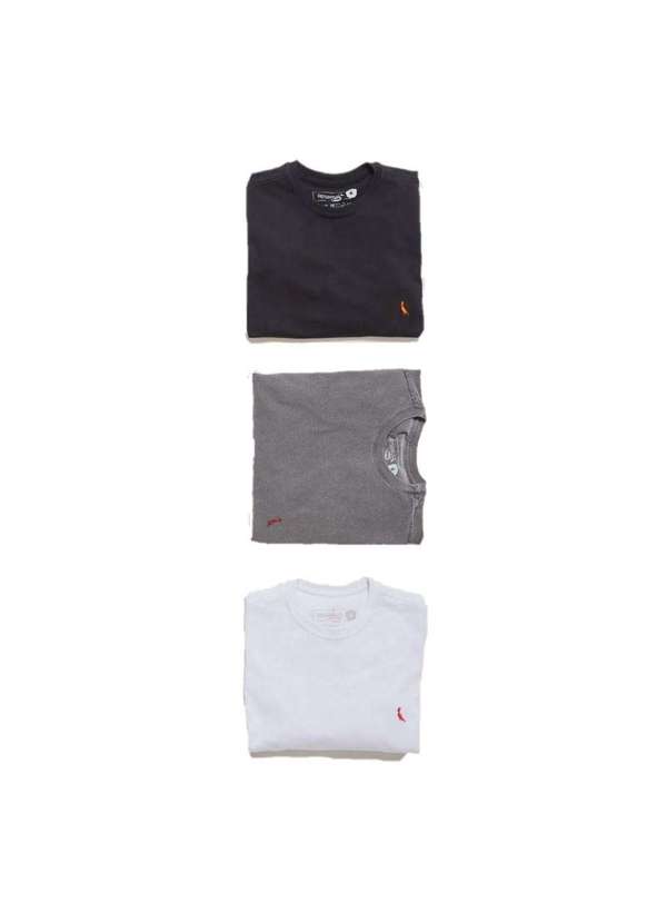 Reserva Mini - Kit 3 Camisetas Brasa Reserva Mini Preto/Branco/Preto Stoned 1