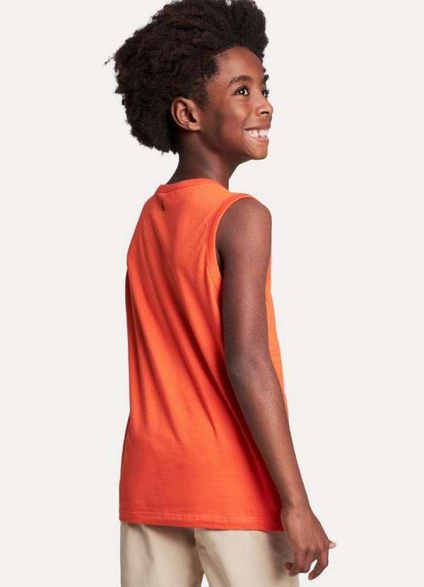 Reserva Mini - Regata Gota Pica Pau Bordado Reserva Mini Laranja 4