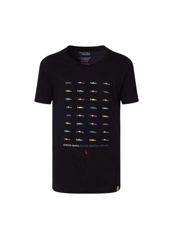 Reserva Mini - Camiseta Car Collection Senna Reserva Mini Preto