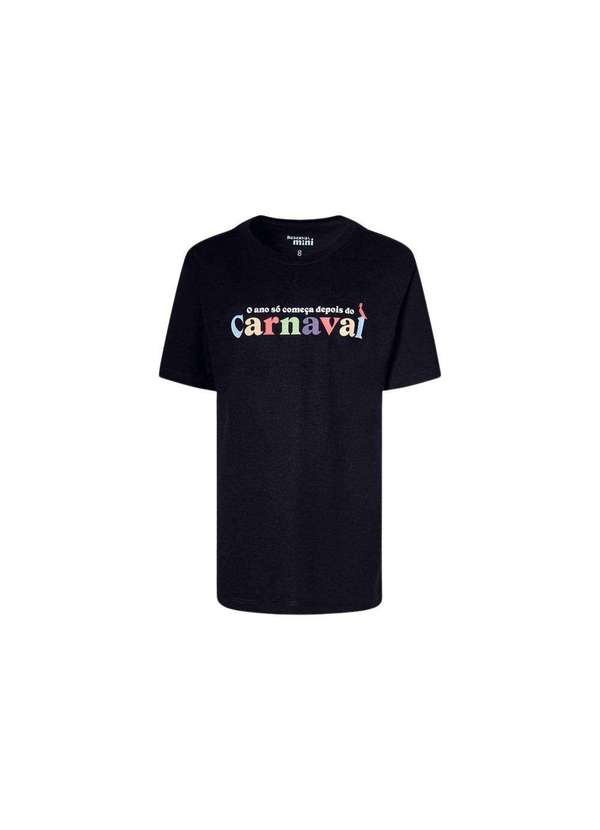 Reserva Mini - Camiseta Estampa Depois do Carnaval Reserva Mini Preto