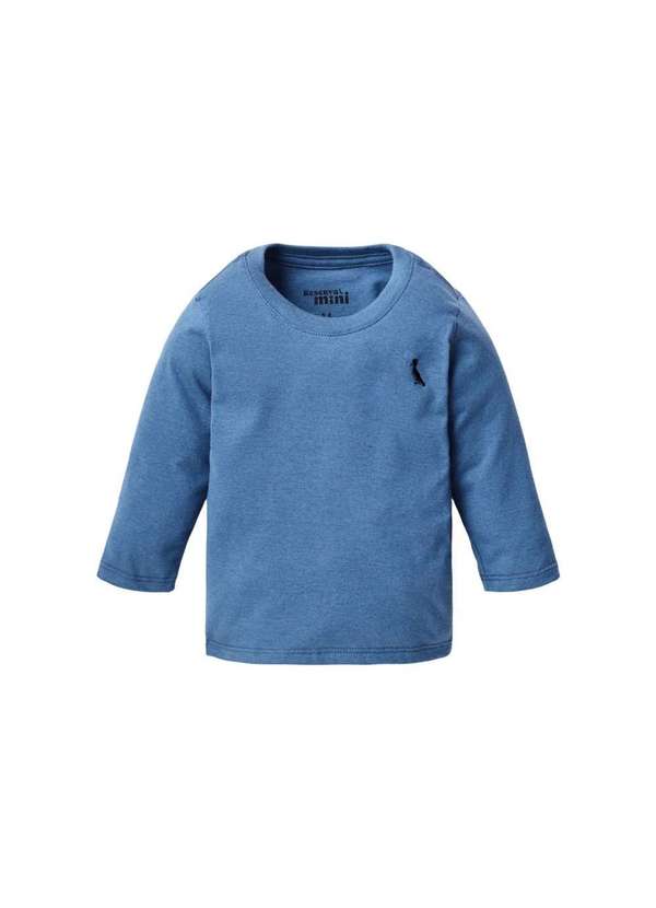 Reserva Mini - Camiseta Manga Longa Bb Mescla Kiev Reserva Mini Azul