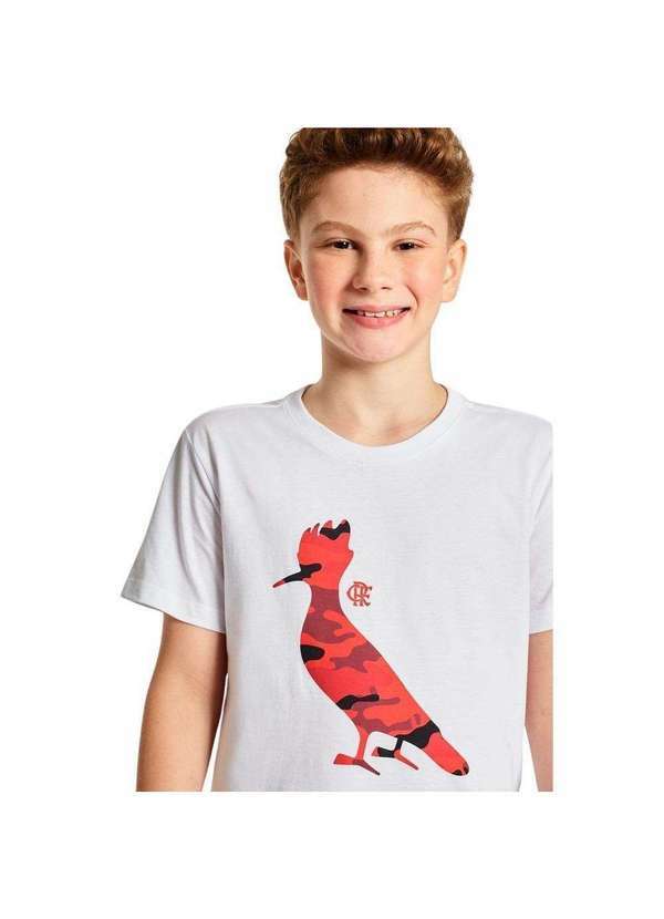 Reserva Mini - Camiseta Mini Est Pp Fla Camuflado Verm Reserva Sprint Mini Branco