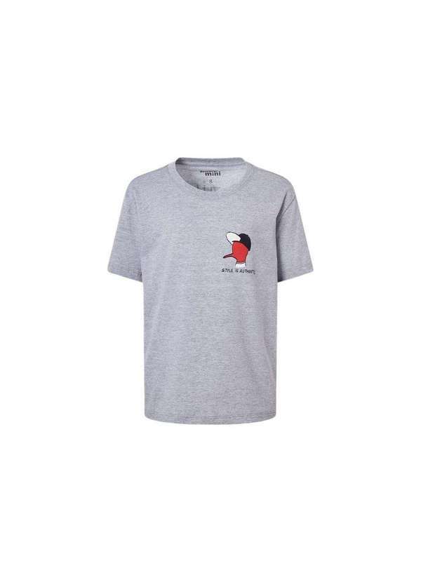 Reserva Mini - Camiseta Mini Estampa Authentic Reserva Mini Cinza Mescla