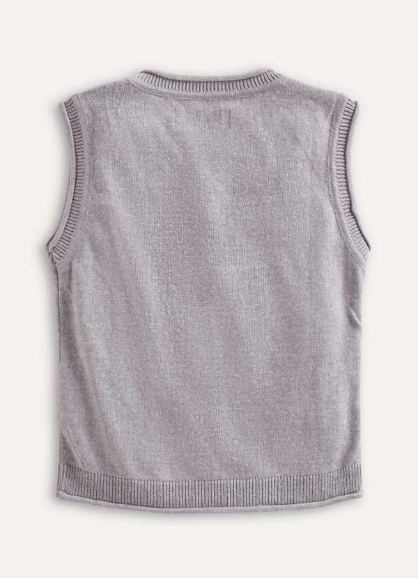 Reserva Mini - Colete Tricot Bb Reserva Mini Cinza Mescla 3