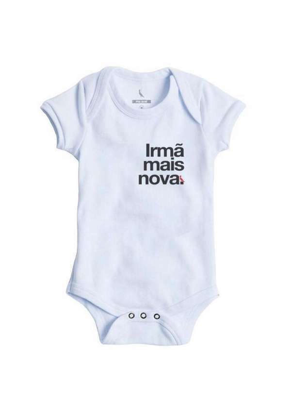 Reserva Mini - Body Estampa Irmã Mais Nova Reserva Mini Branco