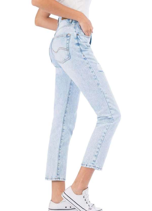 Taco - Calca Jeans Mom Destroyer Azul 3