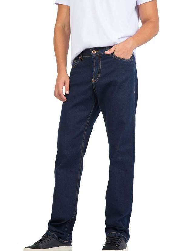 Taco - Calca Jeans Comfort Fit Escura Stone Azul