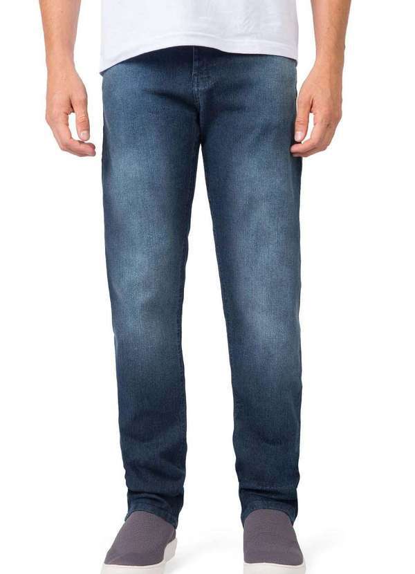 Taco - Calca Jeans Comfort Fit Vintage Stone Azul