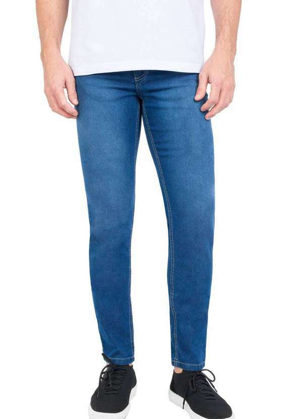 Taco - Calca Jeans Skinny Destroyer Azul