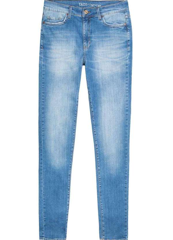 Taco - Calca Jeans Slim Destroyer Azul