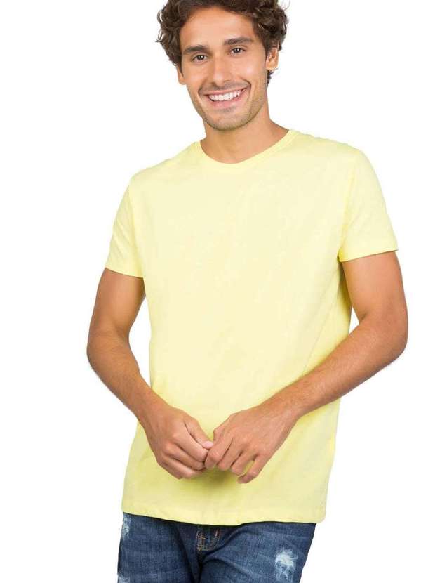 Taco - T-Shirt Basica Comfort Mescla Amr Amarelo