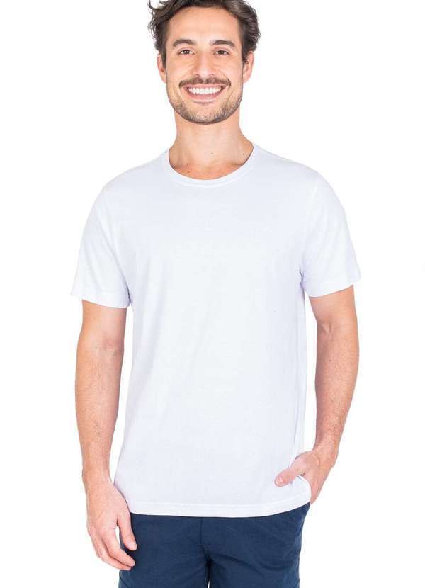 Taco - T-Shirt Basica Fit Branca Branco