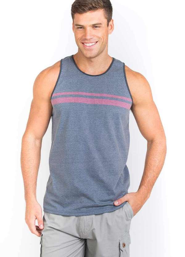 Taco - Regata Listra Sublimada Chumbo Cinza