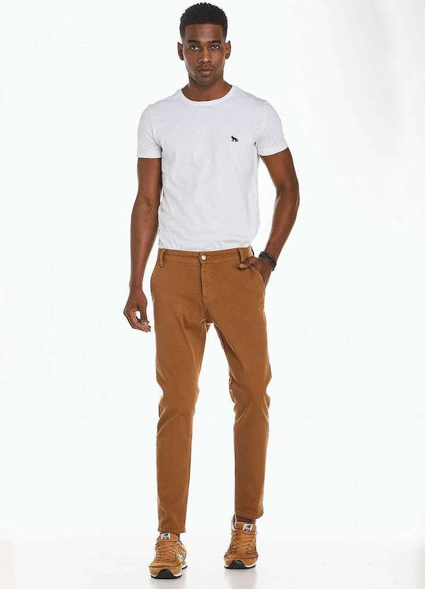 Calca Jeans Masculina Low Denuncia 101324353 Azul Marrom We Happy