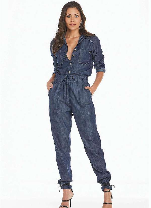 Calca Jeans Feminina Pijama Osmoze 6001100253 Azul Azul We Happy