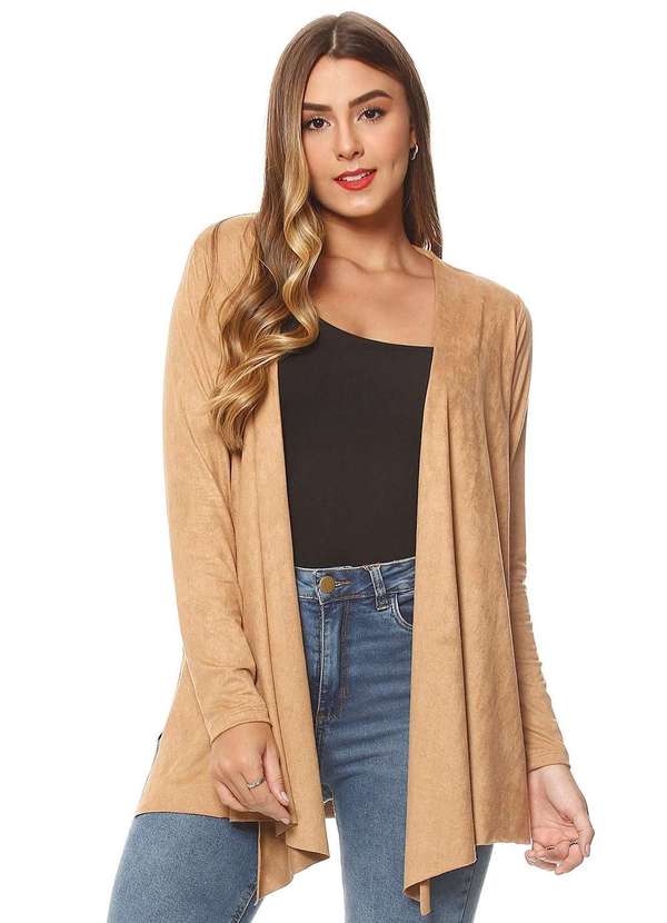 Zipituka - Cardigan Alongado Zipituka 923 Bege Bege 1