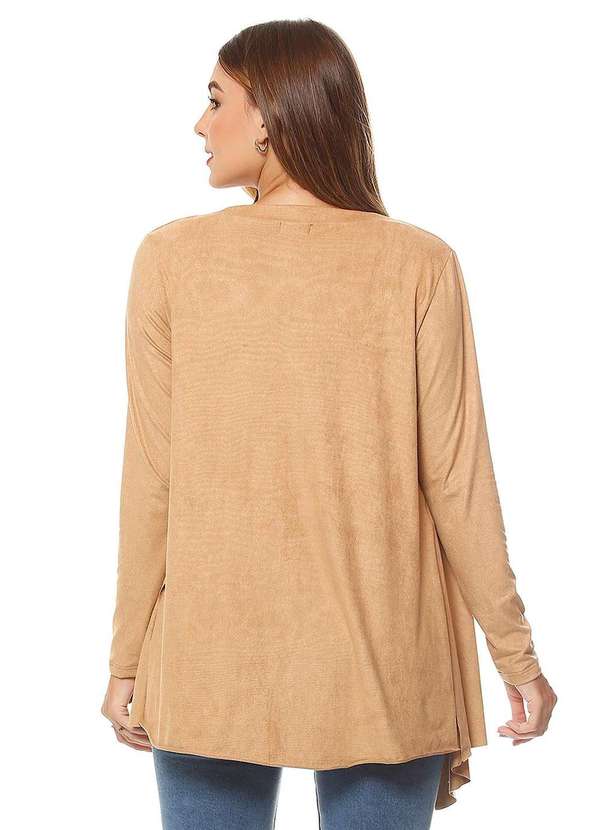 Zipituka - Cardigan Alongado Zipituka 923 Bege Bege 4
