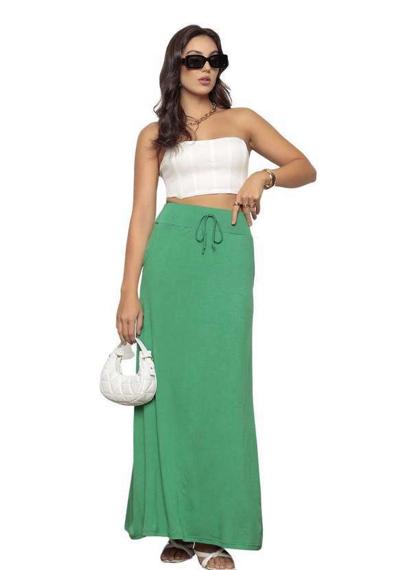 Saia Esportiva Com Shorts Interno BONKZEBU - Verde Escuro Com Bolsos