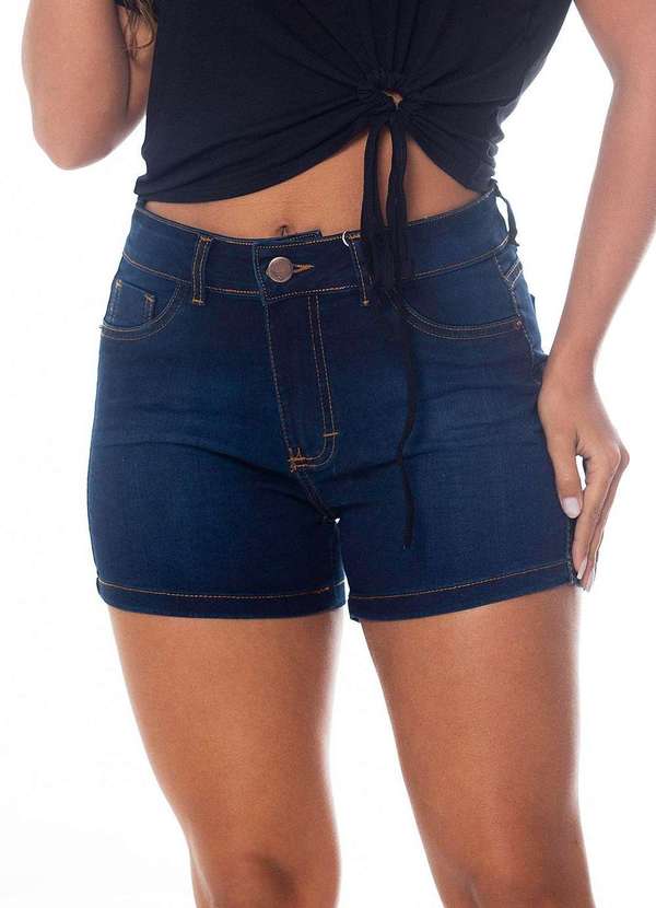 Abrazzo - Shorts Jeans Feminino Confort Abrazzo Azul Azul 1