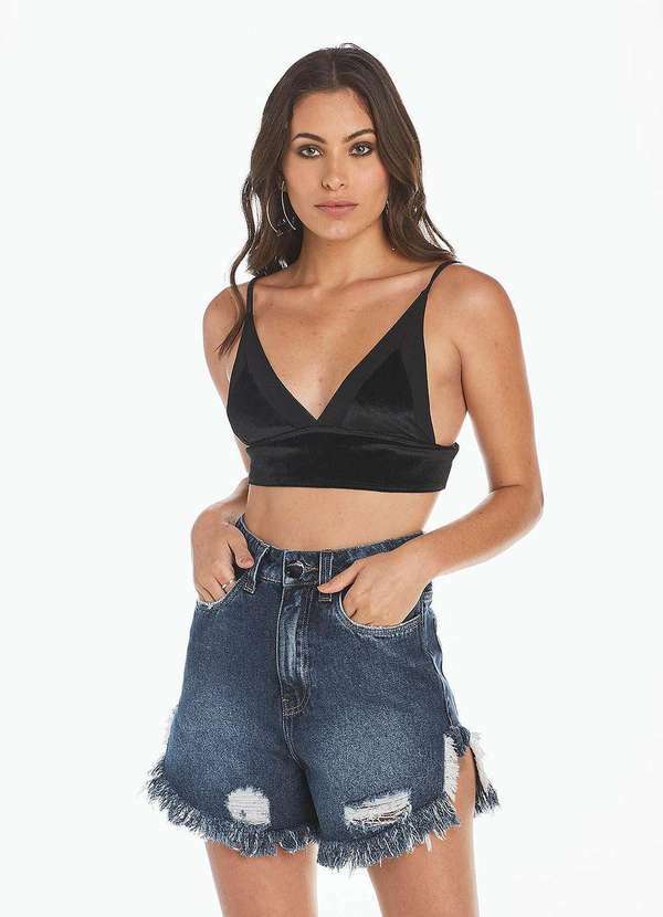 Osmoze - Shorts Jeans Feminino Dani Azul Azul