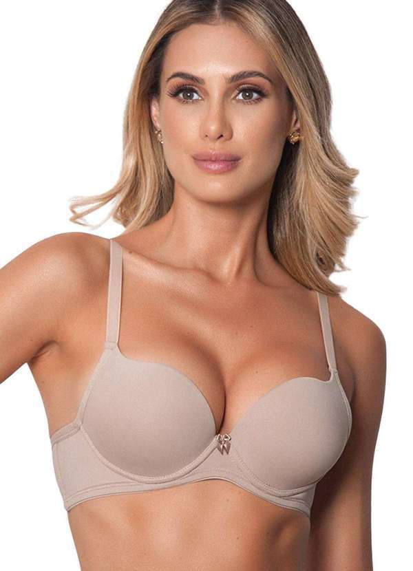 Karicia - Sutia Push Up Impulse com Bojo Bolha Karicia 8112 Bege Bege