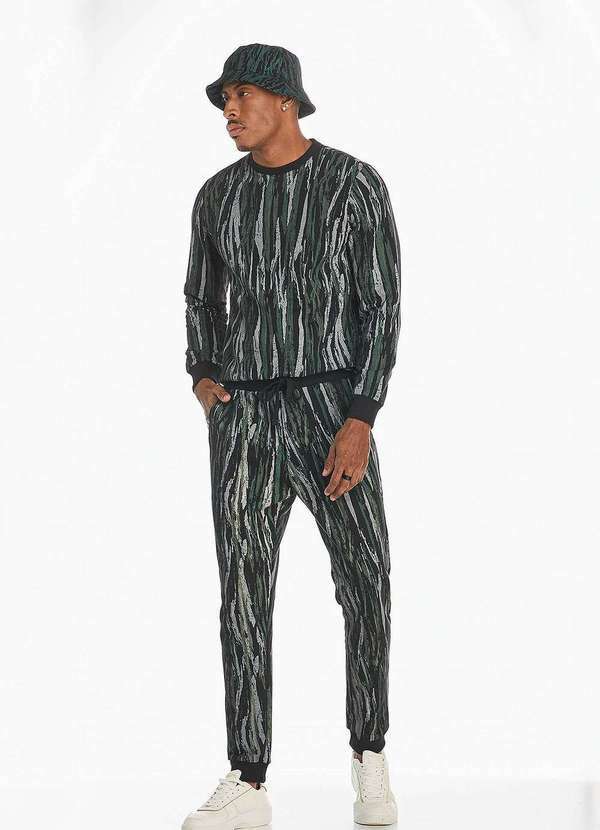Osmoze - Calca Masculina Moletom Osmoze 101124390 Preto Preto