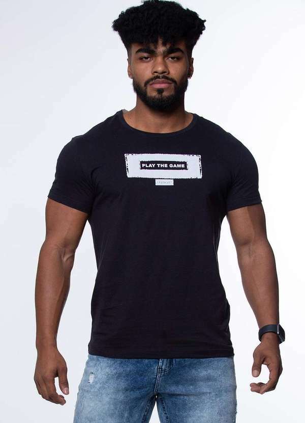 Osmoze - Camiseta Masculina Slim 14 Osmoze 110112970 Preto Preto