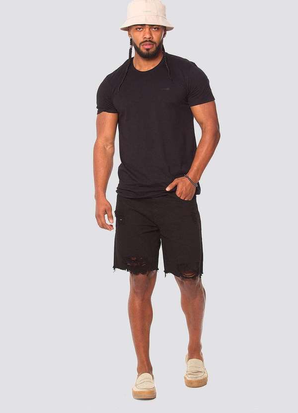 Osmoze - Camiseta Osmoze Basicz 110112871 Preto Preto 3