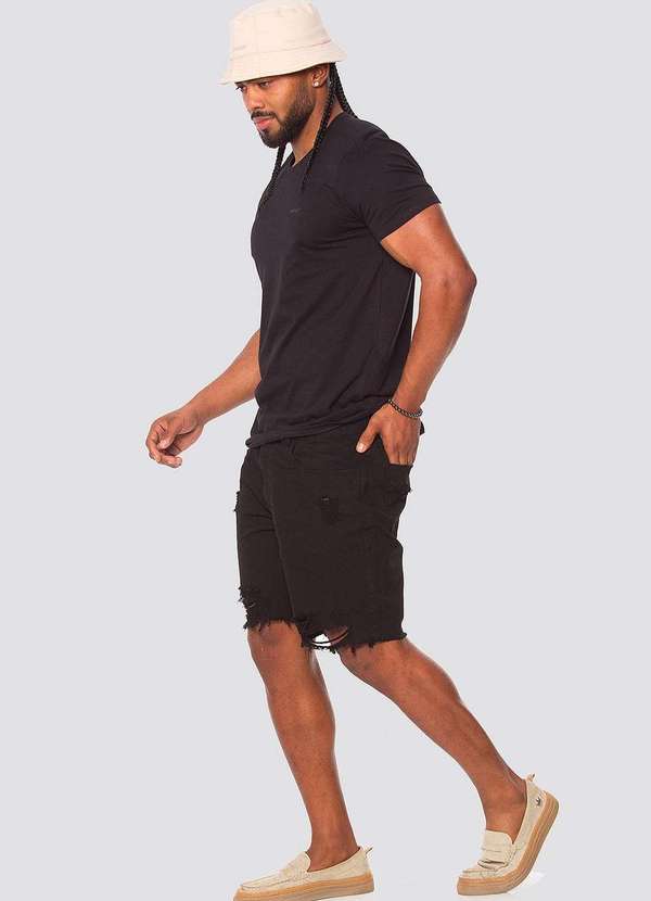 Osmoze - Camiseta Osmoze Basicz 110112871 Preto Preto 4