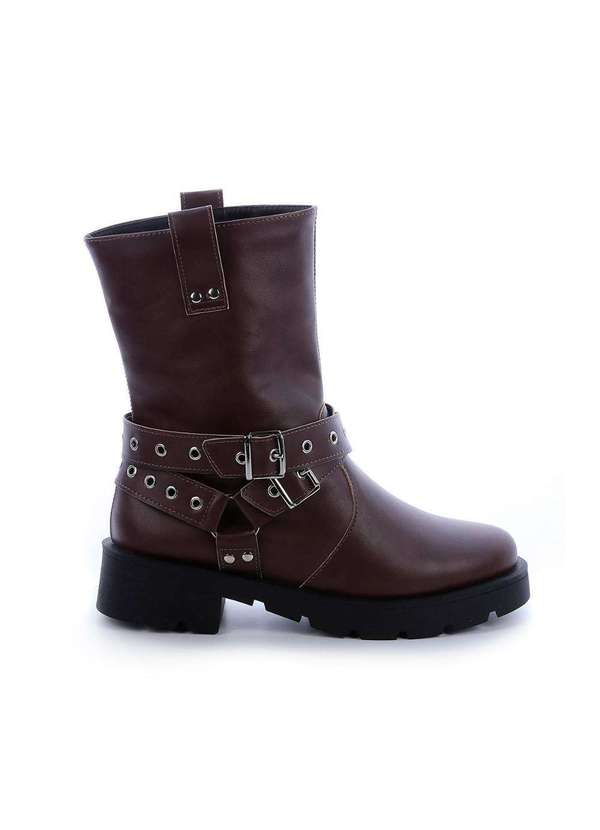 Damannu Shoes - Bota Biker Britney Cacau Marrom 2
