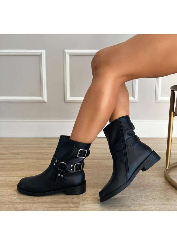 Damannu Shoes - Bota Biker Dorothy Preto Preto 2