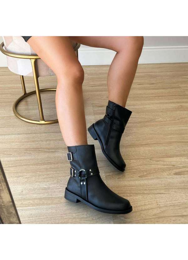 Damannu Shoes - Bota Biker Dorothy Preto Preto 4