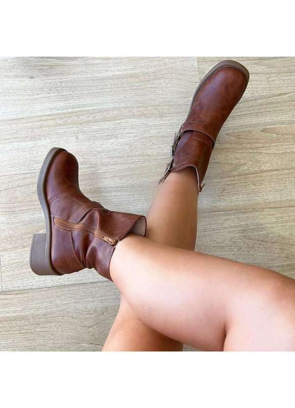 Damannu Shoes - Bota Biker Jennifer Caramelo Caramelo 4