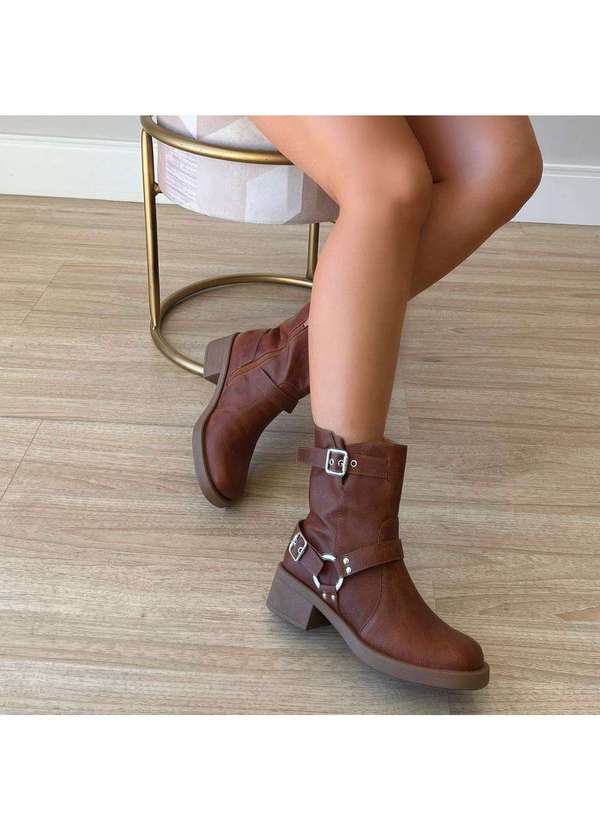 Damannu Shoes - Bota Biker Jennifer Caramelo Caramelo 5