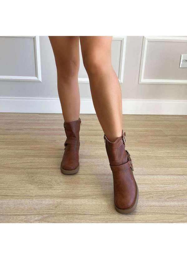 Damannu Shoes - Bota Biker Jennifer Caramelo Caramelo 6